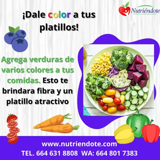 Dale color a tus platillos con verduras variadas